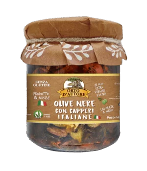 Orto d'Autore Olive Nere con Capperi